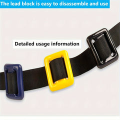 Stainless Steel Diving Weight Belt Quick Release Buckle Nylon Material