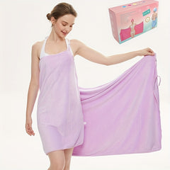 2pcs Soft & Absorbent Towel & Hair Caps Set for Women
