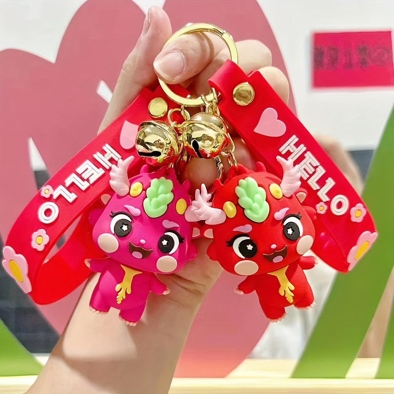 Dragon Key Chain Cartoon Doll Car Key Hanging Decoration Bag Pendant