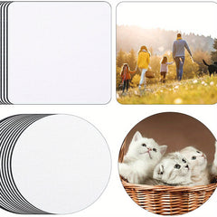 24PCS Sublimation Blank Coaster Rubber Silicone Car Cup Mat
