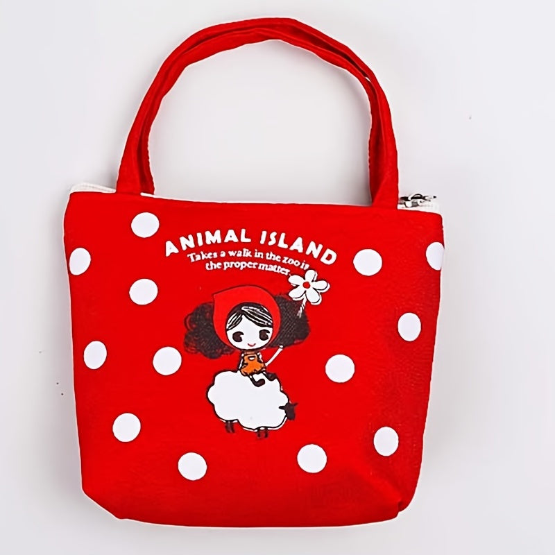 Cartoon Girl Coin Purse Earphone Bag Key Bag Small Storage Bag For Girls