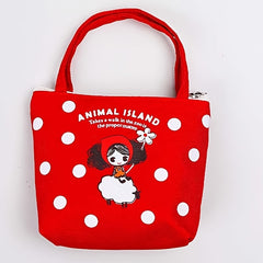 Cartoon Girl Coin Purse Earphone Bag Key Bag Small Storage Bag For Girls