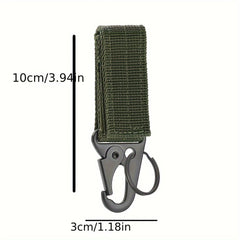 3pcs Outdoor Nylon Mountaineering Hooks Carabiner Buckles Key Bag Accessories