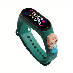 Cartoon Princess Silicone LED Electronic Watch Waterproof