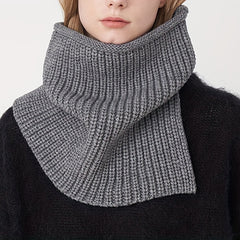 Vintage Knitted Scarf Elastic Neck Gaiter Casual Warm Infinity Scarf