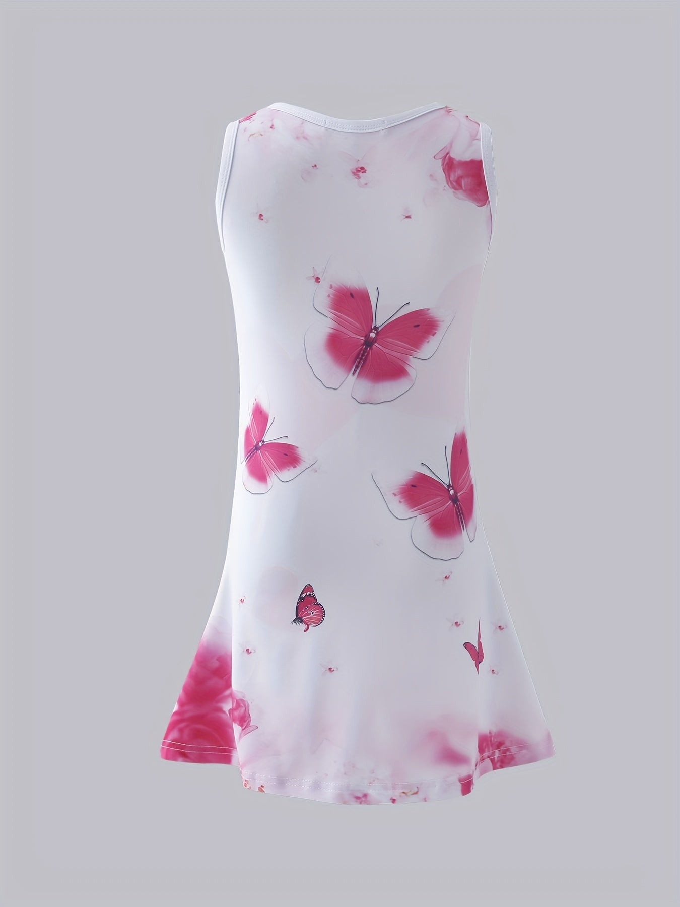 Girls' Butterfly Unicorn Allover Soft Comfy Tunic Sleeveless Dress