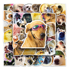 50pcs Puppy Series Stickers For Motorcycle Laptop Cup - Waterproof Sticker