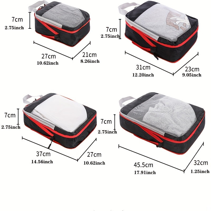 Travel Compression Zipper Bag Lightweight Clothes Organizer