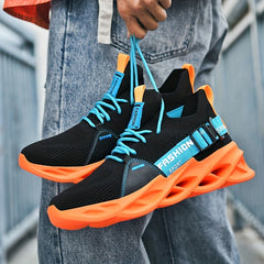 Men's Lace Up Blade Sneakers Lightweight Athletic Shoes