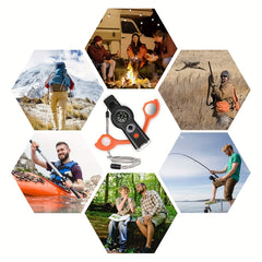 7 in 1 Emergency Survival Whistle Outdoor Safety with Lanyard