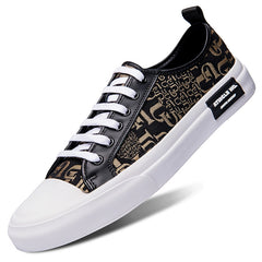 Men's Leather Casual Sneakers Lightweight Non Slip Shoes