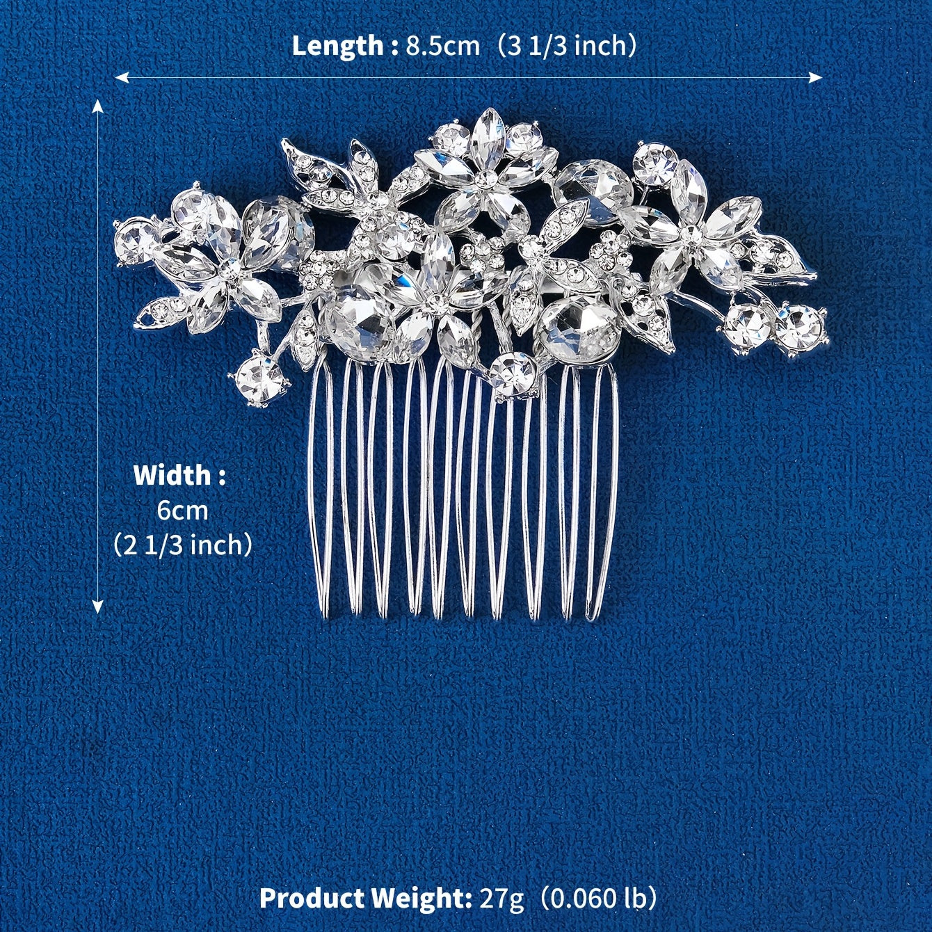 Pearl Wedding Hair Comb Bridesmaid Jewelry Floral Hair Accessory