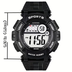 Outdoor Sports Electronic Watch with Function Alarm