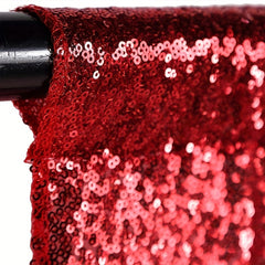 Red Sequin Backdrop Cloth Christmas Party Decoration