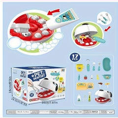 17pc Pet Dog Dentist Play Set - Pet Dental Care Kit