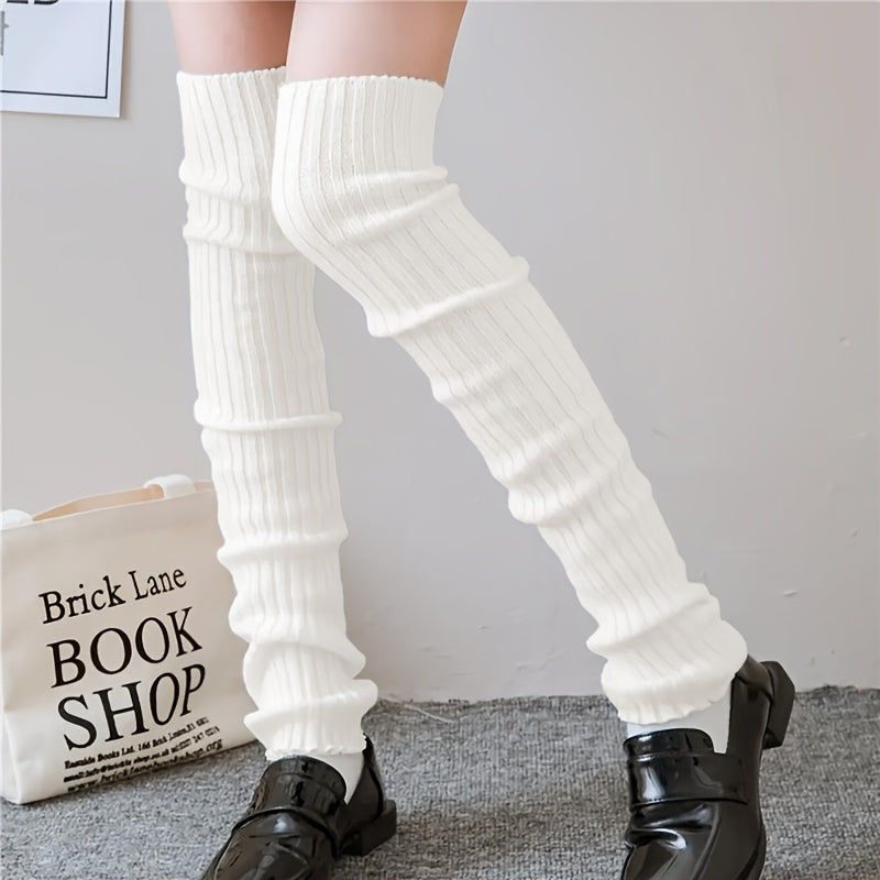 Knitted Leg Warmers Over the Knee Socks Women's Stockings