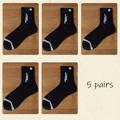 10 Pairs Men's Outdoor Crew Socks, Moisture Wicking Athletic Sports Socks