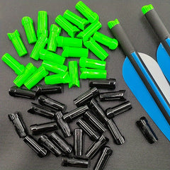 20pcs Archery Half Moon Crossbow Bolts Arrow Nocks Green Meniscus Shape Nocks