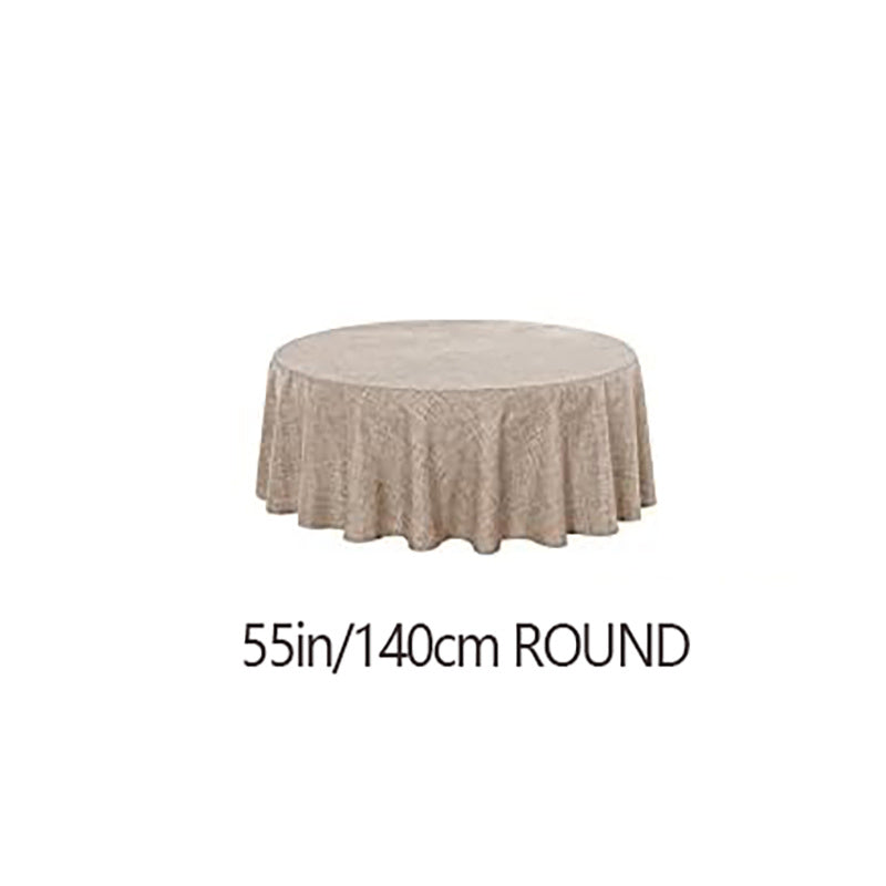 Polyester Tablecloth Cotton And Linen Solid Fabric Table Cover