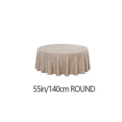 Polyester Tablecloth Cotton And Linen Solid Fabric Table Cover