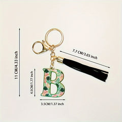 English Alphabet Keychain Pendant for Keys Backpacks Wallets