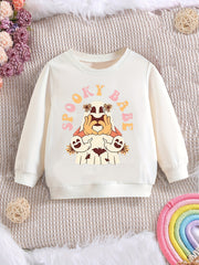 Spooky Season Girls Sweatshirt Halloween Party Kids Pullover