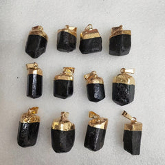 Tourmaline Pendant Natural Crystal Raw Stone Necklace