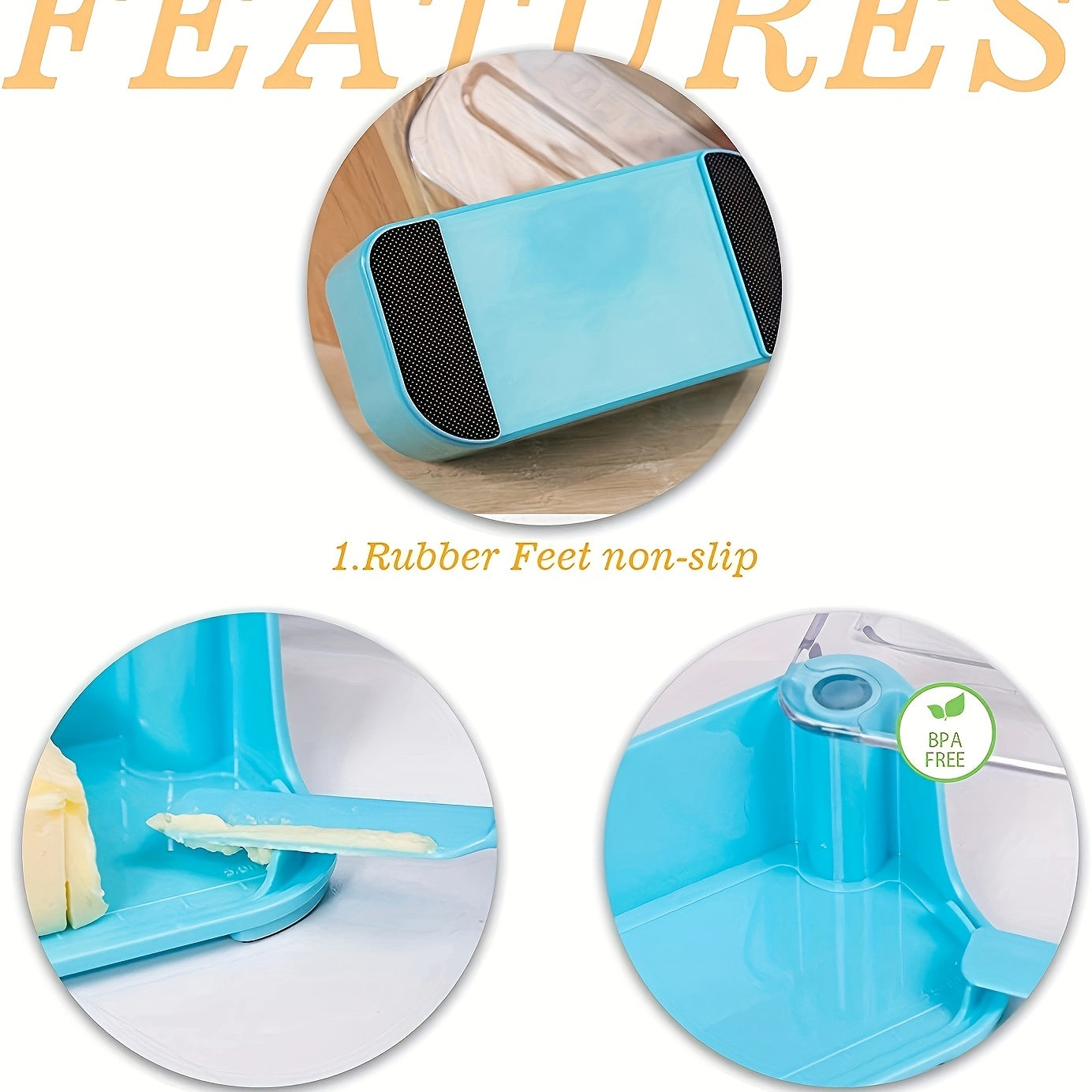 Butter Dish Butter Cutter Box With Transparent Cover Butter Keeper