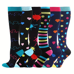 High Performance Compression Socks for Men - Ideal for Running Cycling Hiking
