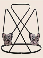 Butterfly Halter Bralette Exotic Bra