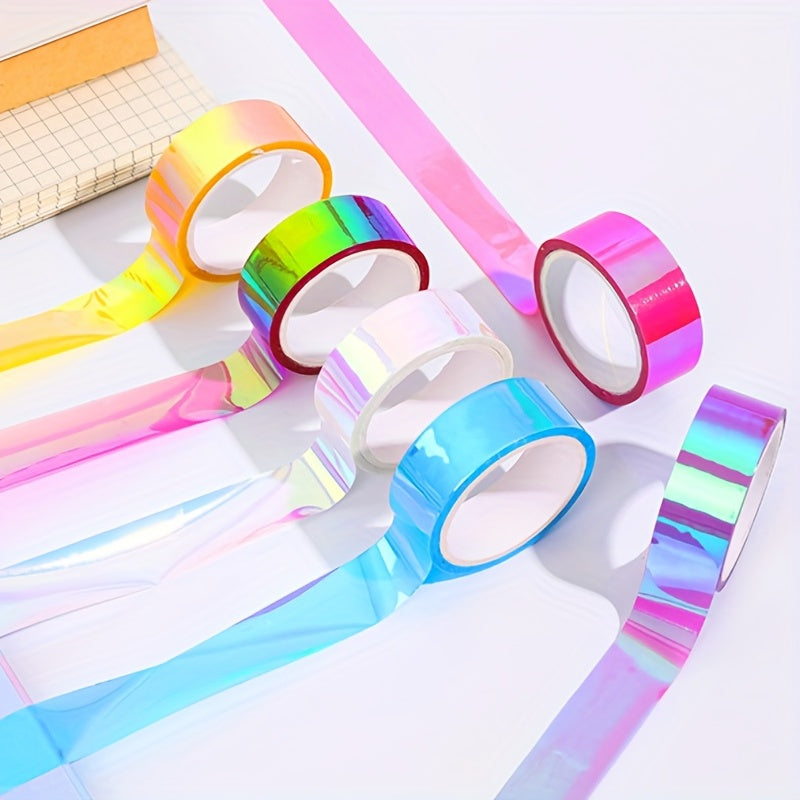 Colorful Waterproof Tape Creative Laser Gradient Tape