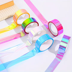 Colorful Waterproof Tape Creative Laser Gradient Tape