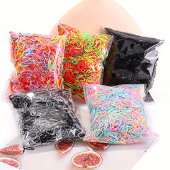 500pcs Colorful Hair Tie Ponytail Holders Scrunchies for Baby Girls