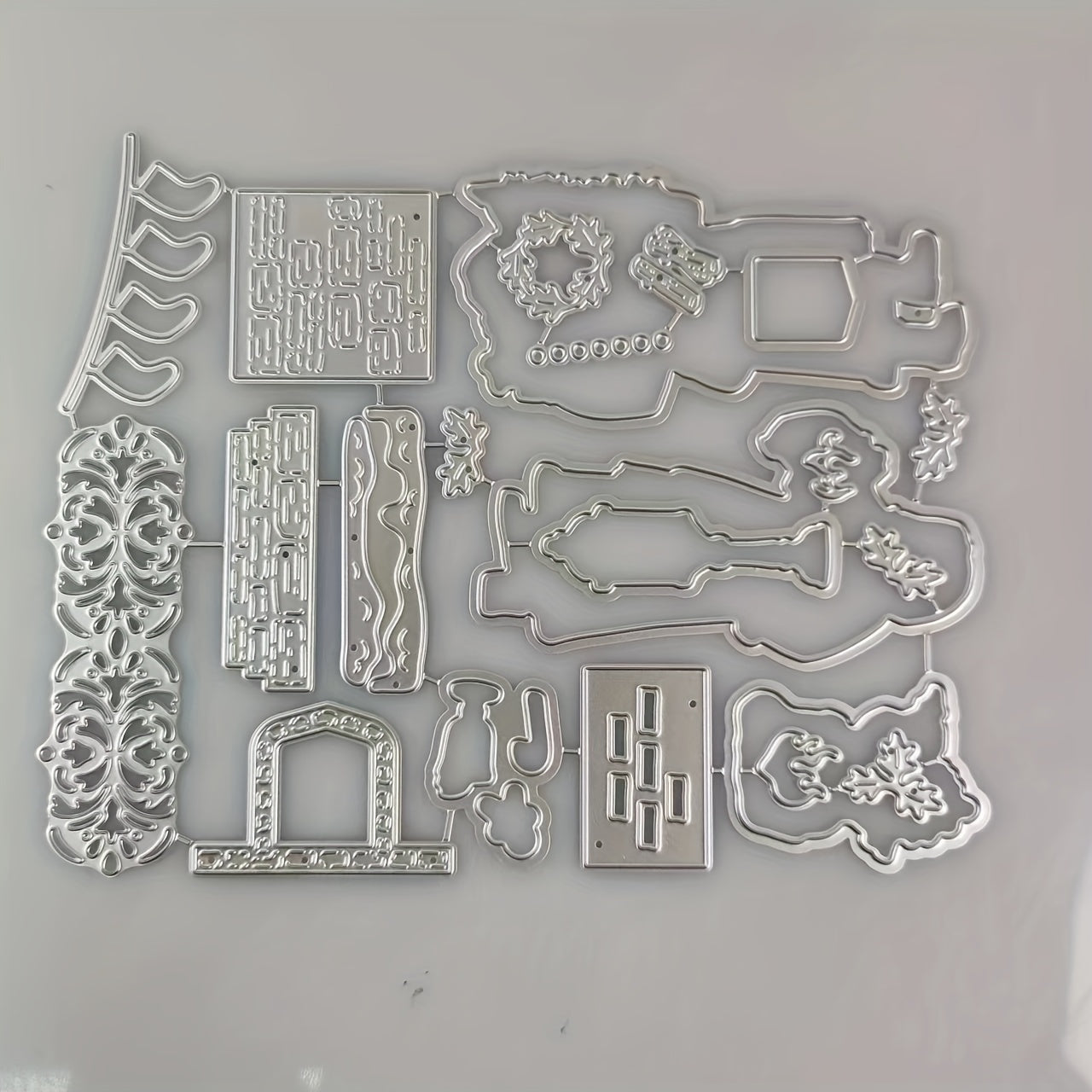 Christmas Santa Claus Metal Cutting Dies And Stamps Scrapbook DIY Stencils