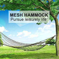 Portable Hammock with Mesh Rope for Camping and Travel