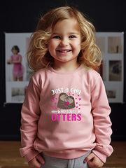 Girls Mole Pattern Crew Neck Sweatshirt Spring Fall Christmas