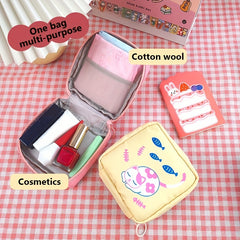 Women Storage Bag Sanitary Pad Pouch Napkin Cosmetic Bags Girls Makeup Bag