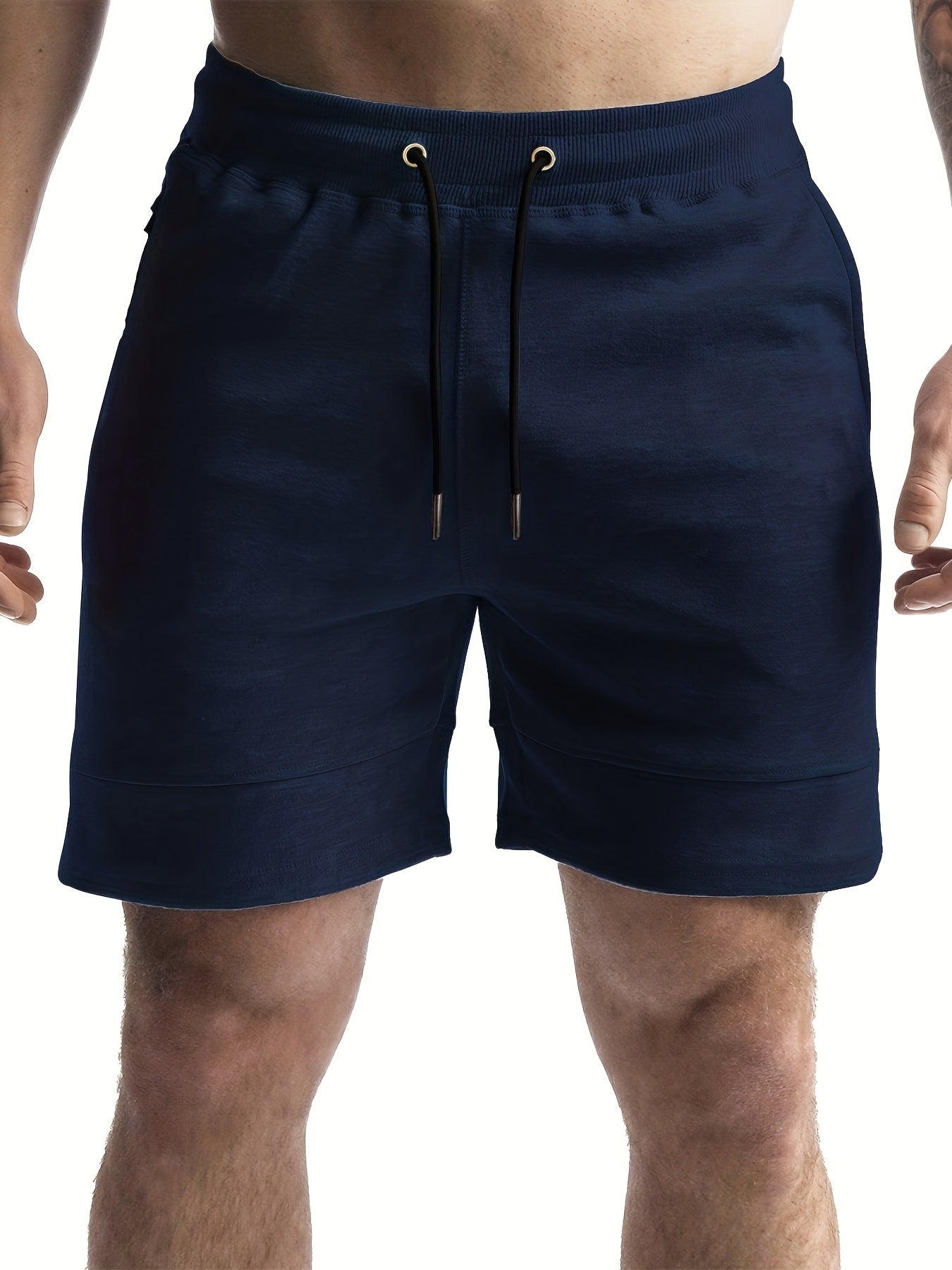 Men's Breathable Active Shorts with Drawstring - Summer Gym Workout
