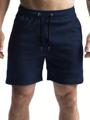 Men's Breathable Active Shorts with Drawstring - Summer Gym Workout