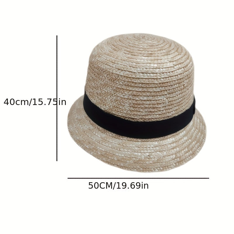 Baby Sunshade Straw Fisherman Hat for Summer