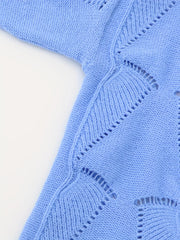 Casual Sweater Women's Hollow Out Long Sleeve V Neck Medium Stretch