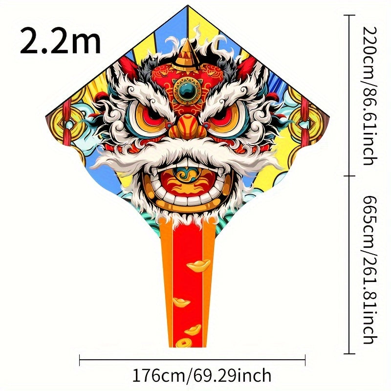 Lion Kite for Outdoor Fun - Creative Beach Park Yard Entertainment