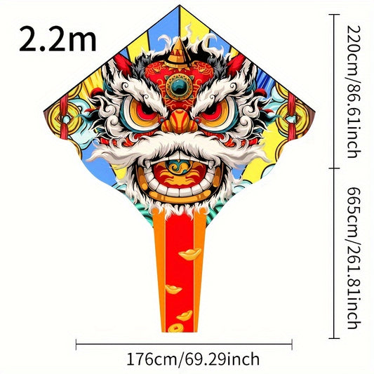 Lion Kite for Outdoor Fun - Creative Beach Park Yard Entertainment