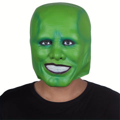 Men's Halloween Clown Face Mask Green Joker Mask