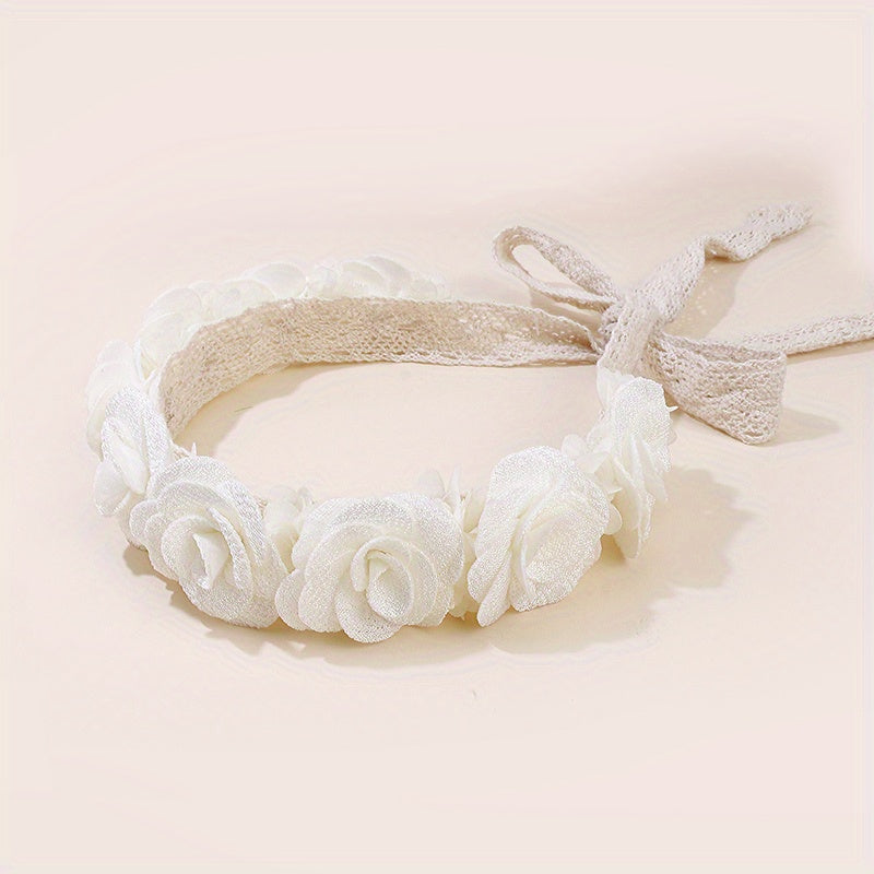 Floral Lacy Baby Headbands Hairbands Elastics Hair Accessories For Baby Girls