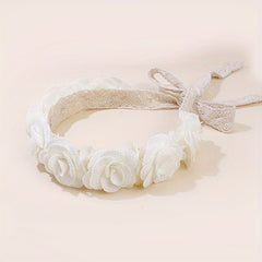 Floral Lacy Baby Headbands Hairbands Elastics Hair Accessories For Baby Girls