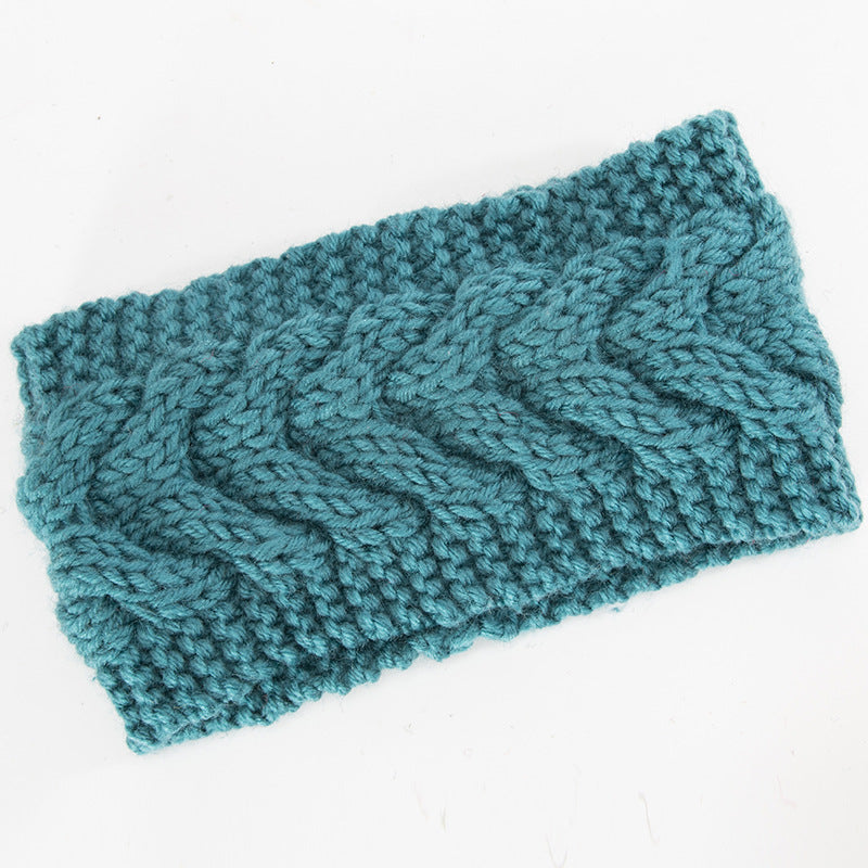 Knitted Twisted Headband Solid Hairband Ear Warmer For Women Girls