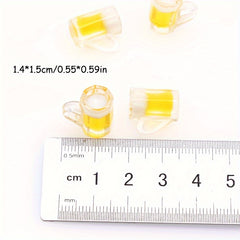 5pcs 1:12 Mini Dollhouse Beer Cup Model Pocket Accessories Scene Toy