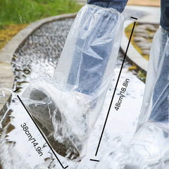 Disposable Rain Boots & Shoe Covers Waterproof Non-slip Footwear
