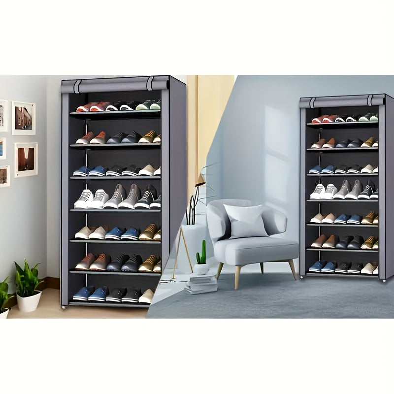 Large Capacity Shoe Cabinet Storage Rack Dustproof Organizer